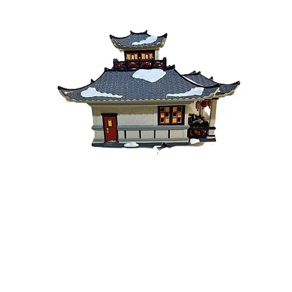Dept 56 Snow Village The Lucky Dragon Restaurant Lighted Building Tested with Bo - Picture 11 of 11